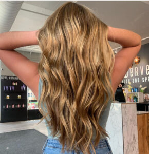Redken Blonde Balayage color by expert colorist at Swerve Salon in Chicago